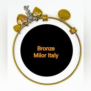 Vintage Milor Italy Sentiments Love Bangle